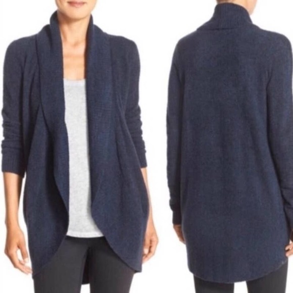 Barefoot Dreams Sweaters - Barefoot Dreams Navy Blue Cardigan Medium